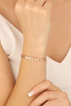 دستبند نقره صورتی زنانه 925 عیار Mistik Silver - کد 75420246