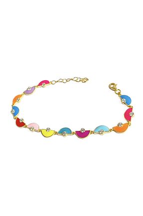 دستبند نقره طلائی زنانه 925 عیار Mistik Silver - کد 462339317