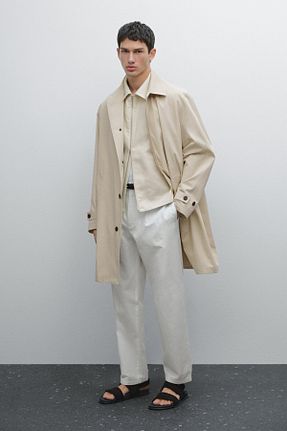 شلوار بژ مردانه پنبه ای Massimo Dutti - کد 835854214