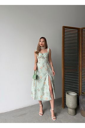 لباس سبز زنانه بافتنی Femistik - کد 924044207