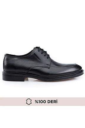 کفش کلاسیک مشکی مردانه چرم خالص depderi - کد 924043571