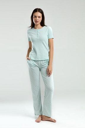 ست لباس راحتی سبز زنانه Mix Pierre Cardin - کد 924048933