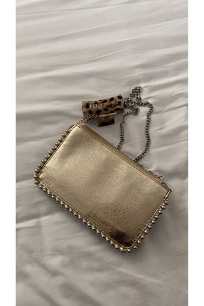 کیف دوشی طلائی زنانه پلی اورتان ALTUNAY - کد 924049866