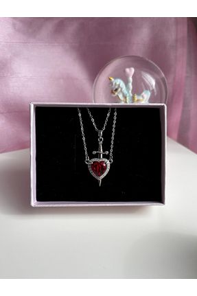 گردنبند استیل ( فولاد ) طوسی زنانه استیل ضد زنگ Shophoria - کد 924057046