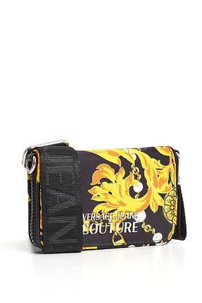 کیف دوشی مشکی زنانه پارچه ای VERSACE JEANS COUTURE - کد 808420966
