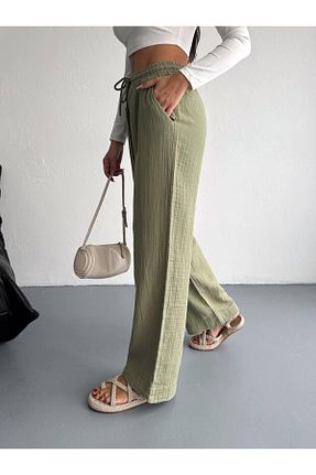 شلوار خاکی زنانه بافتنی Yeys - کد 924068519