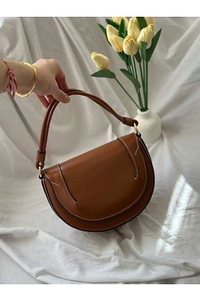 کیف دوشی قهوه ای زنانه چرم مصنوعی EDYUCO - کد 924073061