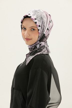 روسری صورتی پلی استر Setrms - کد 925691012
