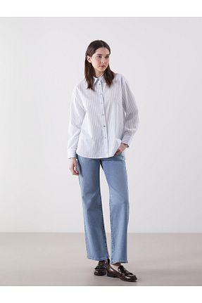 شلوار جین آبی زنانه پاچه ساده LC Waikiki - کد 924563149