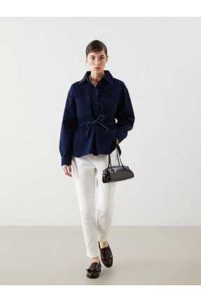 شلوار جین سفید زنانه پاچه تنگ LC Waikiki - کد 924076939