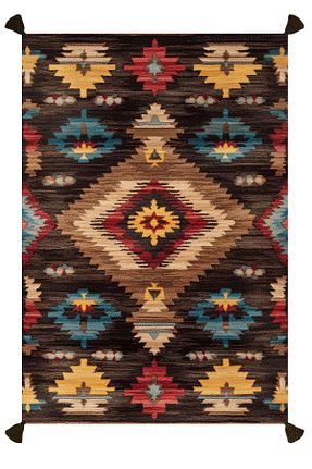 فرش قهوه ای قابل شستشو Rugs Modern Halı - کد 924086240