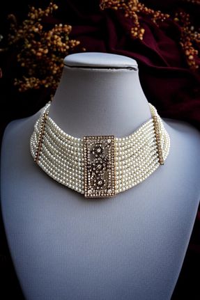 گردنبند مروارید سفید FAYRA ACCESSORIES - کد 839544019
