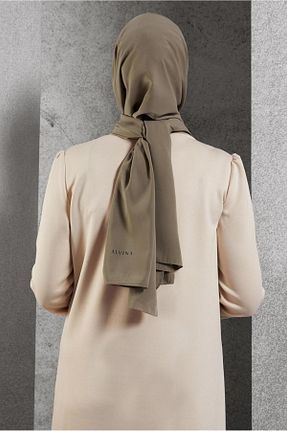 شال قهوه ای زنانه پلی استر Alvina - کد 922968534