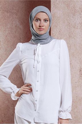 روسری طوسی پلی استر Alvina - کد 846937999