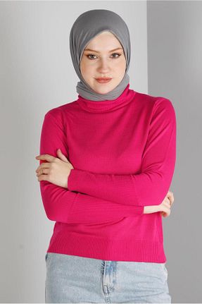 پلیور صورتی زنانه طرح دار Alvina - کد 794075408