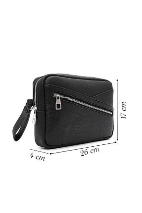 کیف دستی مشکی مردانه چرم مصنوعی Derimod - کد 884835265