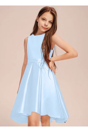 لباس مجلسی و فارغ التحصیلی آبی بچه گانه ساتن nsmkidslife - کد 924575463