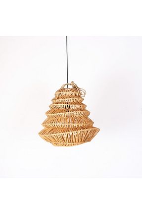 لوستر بژ حصیر Mylamp - کد 924129945