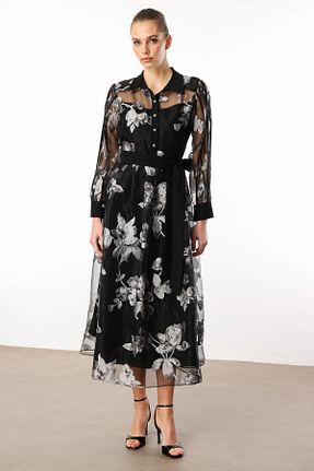 لباس مشکی زنانه بافتنی Moda İlgi - کد 924127722