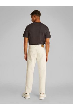 شلوار جین سفید مردانه پاچه ساده Calvin Klein - کد 924581011