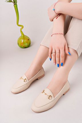 بابت بژ زنانه چرم خالص STOKS SHOES STORE - کد 924229819