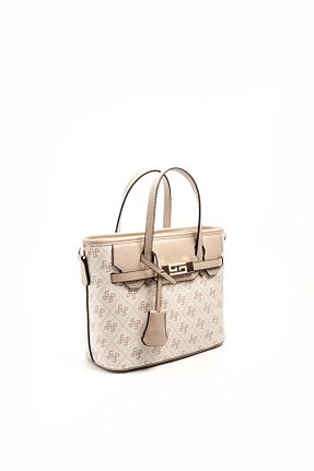 کیف دستی بژ زنانه سایز متوسط Silver Polo - کد 924627439