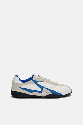 کفش اسنیکر سفید مردانه چرم اصل Pull & Bear - کد 924162944