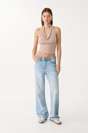 تیشرت صورتی زنانه Fitted Stradivarius - کد 924630076