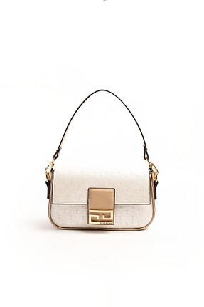 کیف دوشی بژ زنانه چرم مصنوعی Silver Polo - کد 924628162