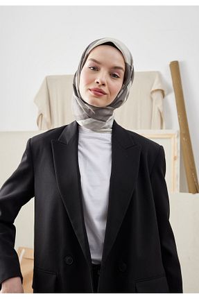 روسری طوسی پلی استر Fresh - کد 690711730