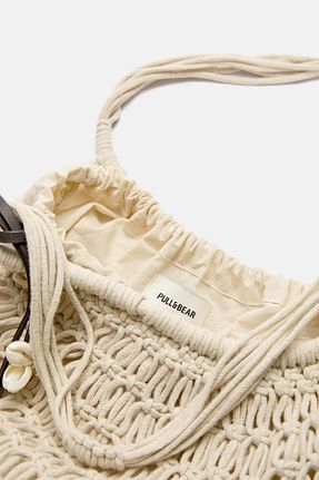 کیف دوشی نباتی زنانه Pull & Bear - کد 924152578