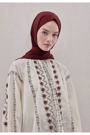 شال زرشکی زنانه پلی استر Fresh - کد 750078371