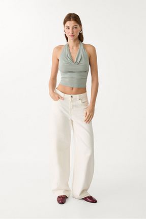 تیشرت سبز زنانه Fitted Stradivarius - کد 924627393