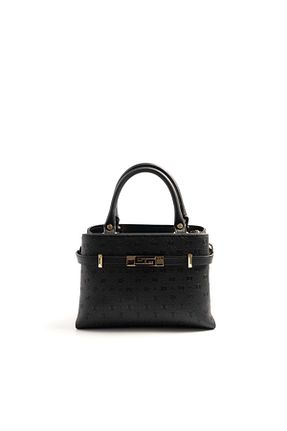 کیف دستی مشکی زنانه چرم مصنوعی Silver Polo - کد 924628346
