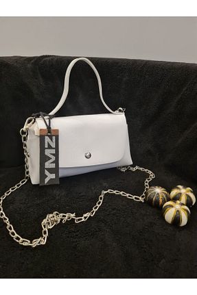 کیف دستی سفید زنانه ابعاد کوچک YMZBAG - کد 924175810