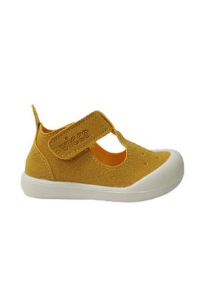 کفش پیاده روی زرد بچه گانه چرم مصنوعی Vicco - کد 924636152