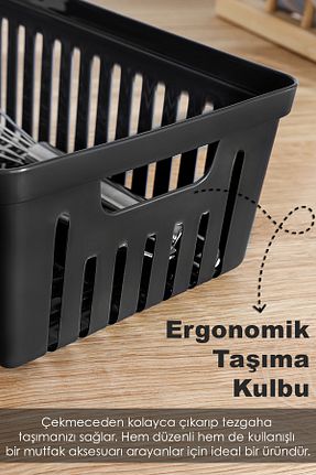 جای قاشق مشکی پلاستیک Meleni Home - کد 924169139