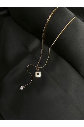 گردنبند استیل ( فولاد ) زرد زنانه استیل (فولاد) Çelik - کد 922060925