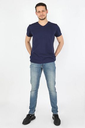 شلوار جین آبی مردانه پاچه ساده BALİNS - کد 43373779