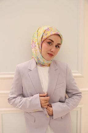 روسری زرد پنبه ای Silk Home - کد 924205008