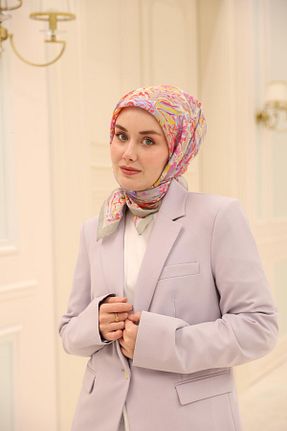 روسری بنفش پنبه ای Silk Home - کد 924205047