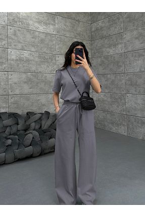 ست گرمکن طوسی زنانه Penye YAKAMEL - کد 924202437
