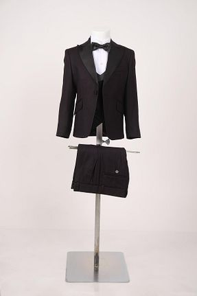 کت و شلوار مشکی بچه گانه یقه نوک تیز Doctor junior - کد 736142713