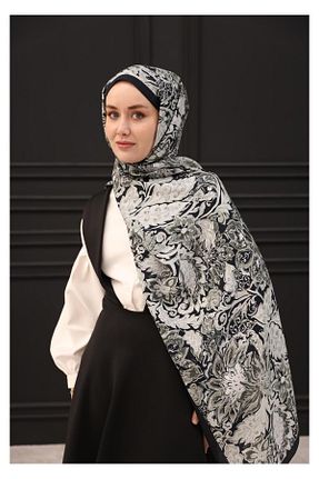 شال مشکی زنانه پلی استر Silk Home - کد 924209740