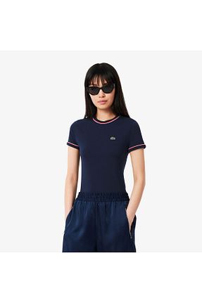 تیشرت سرمه ای زنانه رگولار Lacoste - کد 924215199