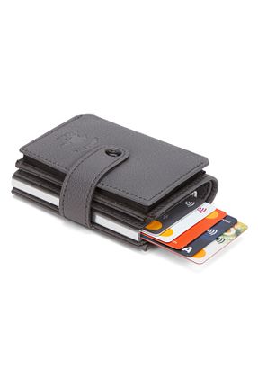 کیف پول طوسی مردانه سایز متوسط Newish Polo - کد 924210817