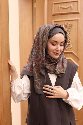 شال طوسی زنانه پلی استر Silk Home - کد 924210128