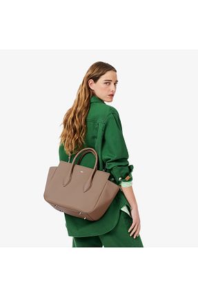 کیف دوشی قهوه ای زنانه Lacoste - کد 924219733