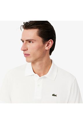 پولوشرت سفید مردانه پنبه ای Lacoste - کد 924197255