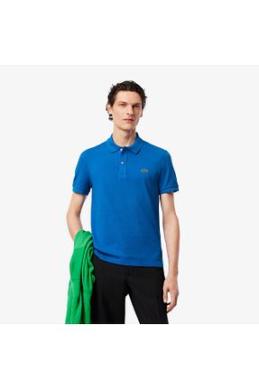 پولوشرت آبی مردانه پنبه ای Lacoste - کد 924197197